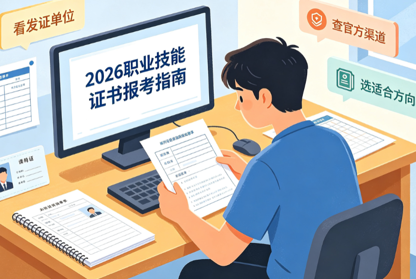 2026年高价值职业技能证书盘点：刚需赛道与正规报考指南