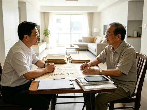 藏家珍视家传旧藏，北京丰宝斋以诚相待，耐心做好上门回收