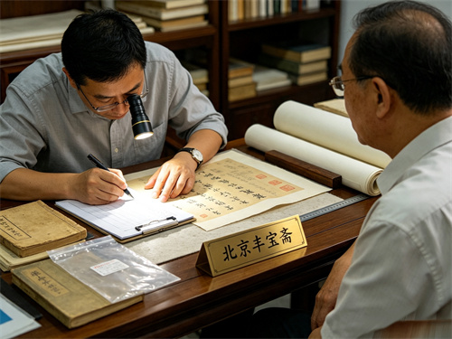 北京丰宝斋耐心鉴定字画，不坑不骗