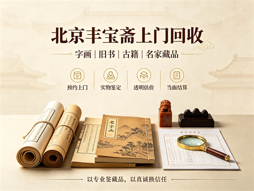 名家字画出手多提防，北京丰宝斋上门回收耐心守好藏家权益