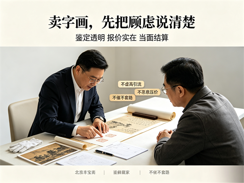 名家字画出手多留心，北京丰宝斋上门回收守护藏家切身权益